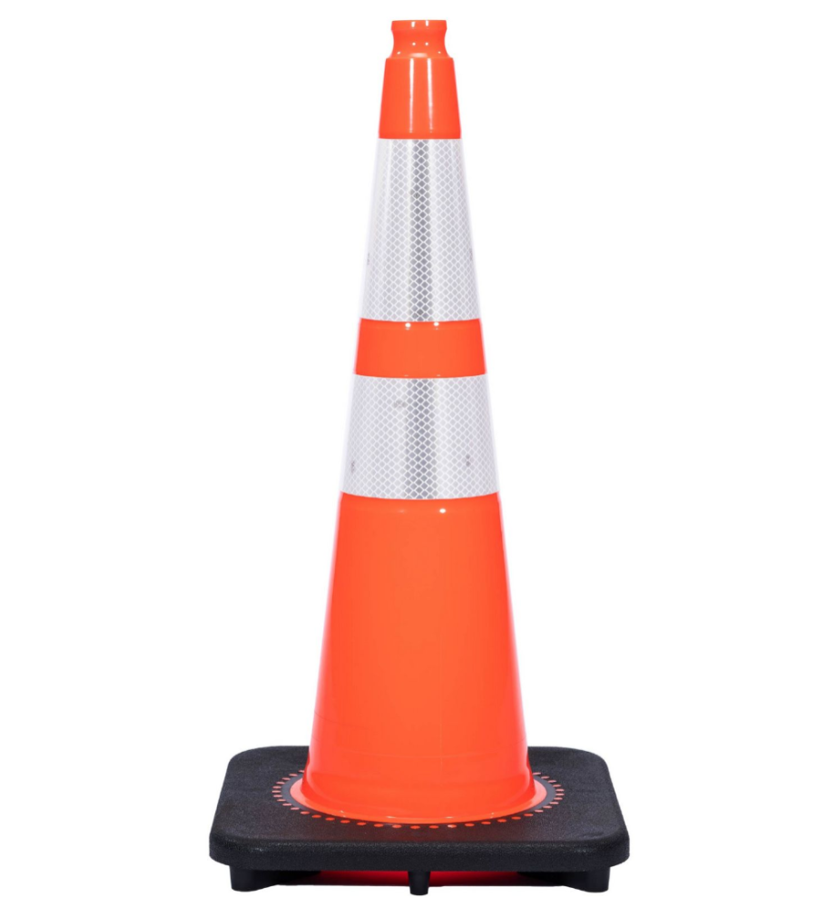 28" Traffic Cones - Reflective and Plain