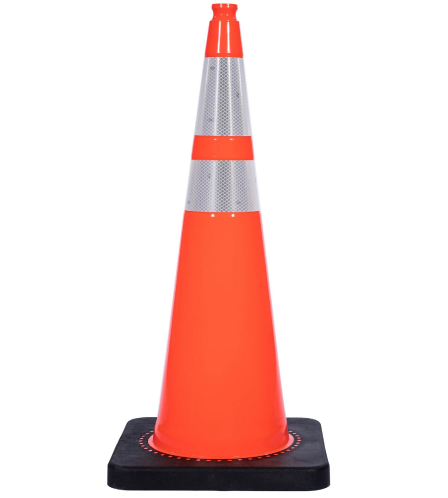 36" Traffic Cones - Reflective and Plain
