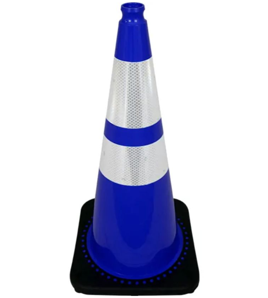 28" Traffic Cones - Reflective and Plain