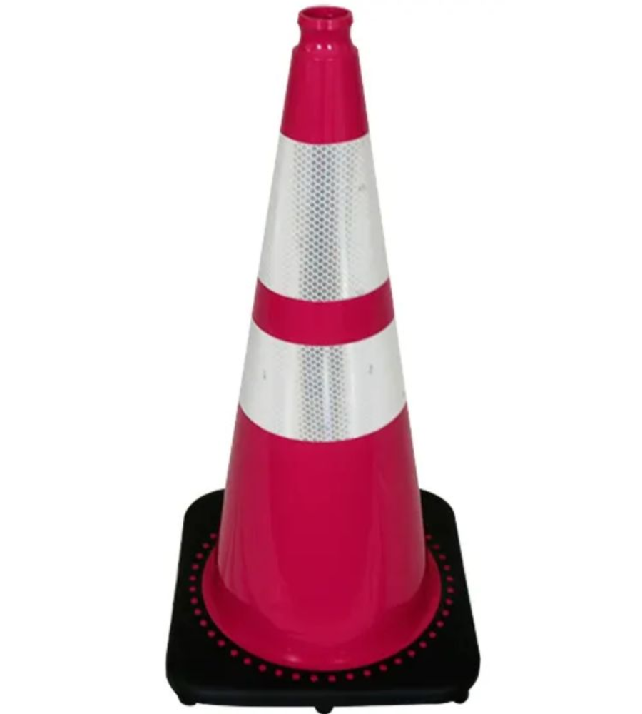 28" Traffic Cones - Reflective and Plain