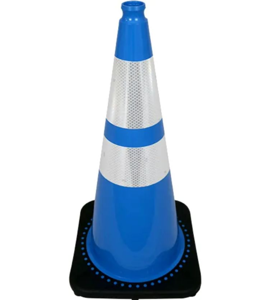 28" Traffic Cones - Reflective and Plain
