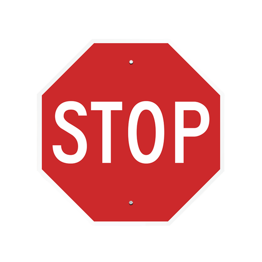 30x30 Stop Sign - Hi-Intensity Reflective Sheeting