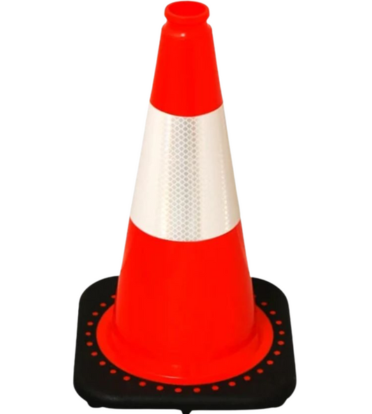 18" Traffic Cones - Reflective and Plain