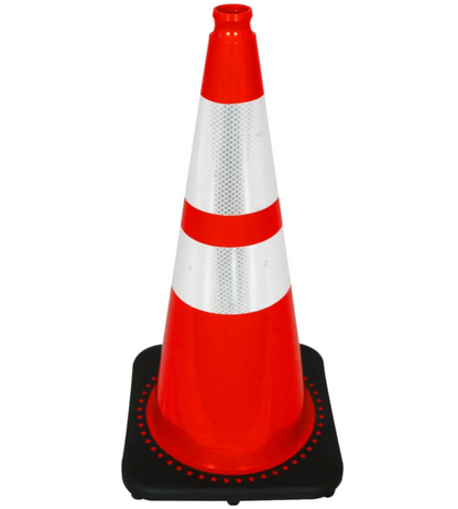 28" Traffic Cones - Reflective and Plain