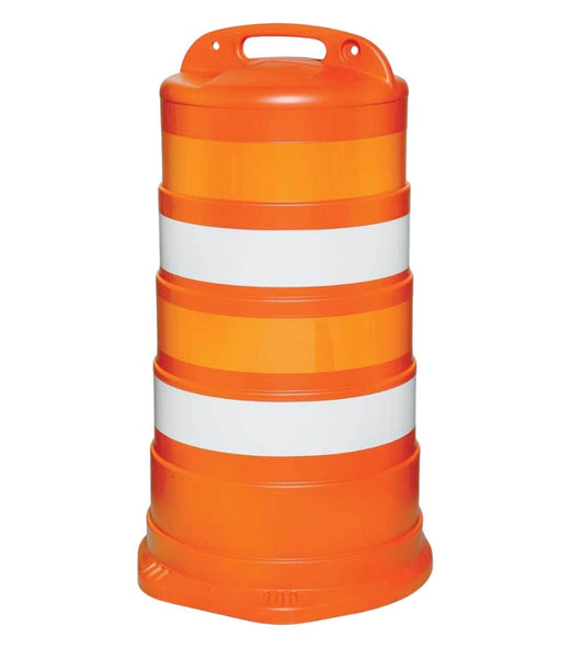 Traffic Drum - 4" Engineer Grade Reflective Stripes