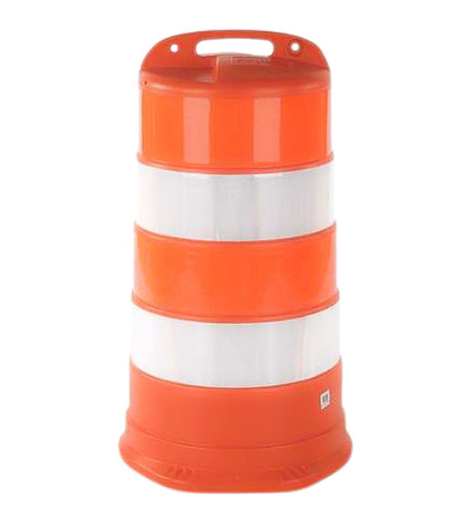 Traffic Drum - 6" Hi-Intensity Reflective Stripes
