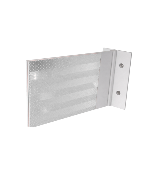 Side Mount Barrier Reflector- White DOUBLE-SIDED Reflective 3.5" x 3.5"