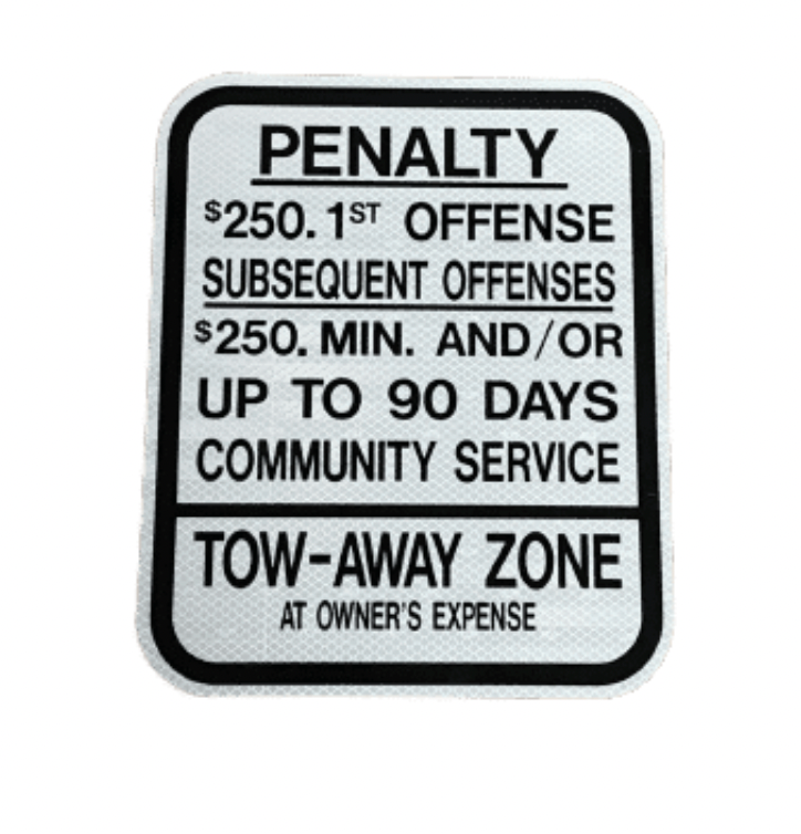 $250 Penalty Parking
