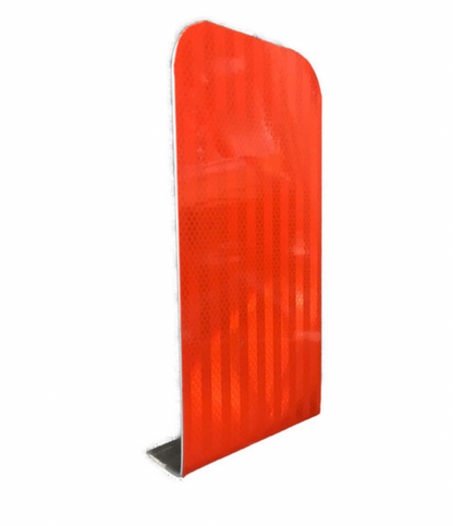 Aluminum Barrier Reflector, Top Mount, 6"x12"